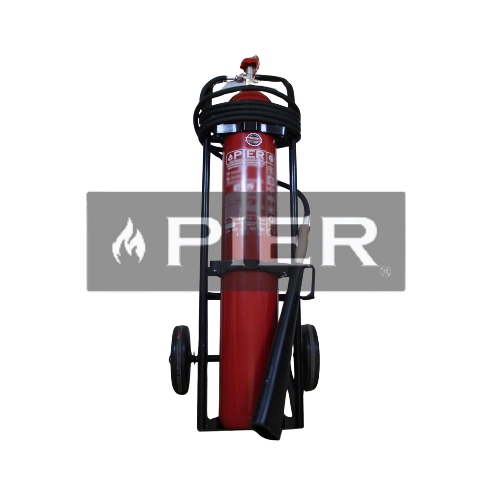 10 KG Karbondioksitli (CO₂) Arabalı Yangın Söndürücü
